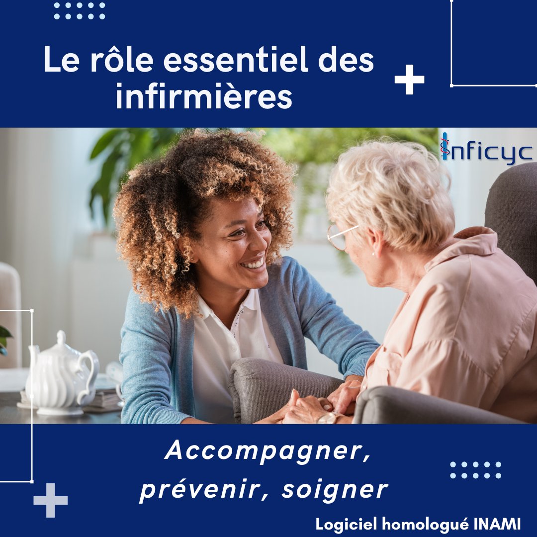 Une infirmière souriante en discussion avec une patiente, illustration d'un article sur le rôle essentiel des infirmiers.
